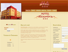 Tablet Screenshot of hotelalexandra.ro