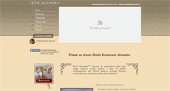 Desktop Screenshot of hotelalexandra.pl