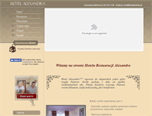 Tablet Screenshot of hotelalexandra.pl