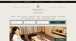 Desktop Screenshot of hotelalexandra.sk